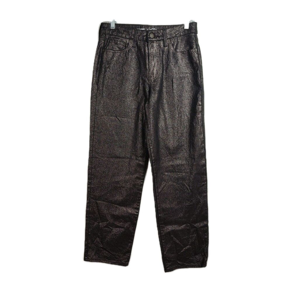 Old‎ Navy Jeans Women's Size 2 Sparkly Black High-Rise OG Loose Fit